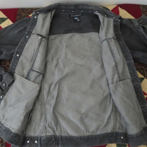 SNOOP DOGG Clothing Co Jacket Denim Jean 2XL Super Rare 90s Hip Hop SDC - Picture 4 of 8